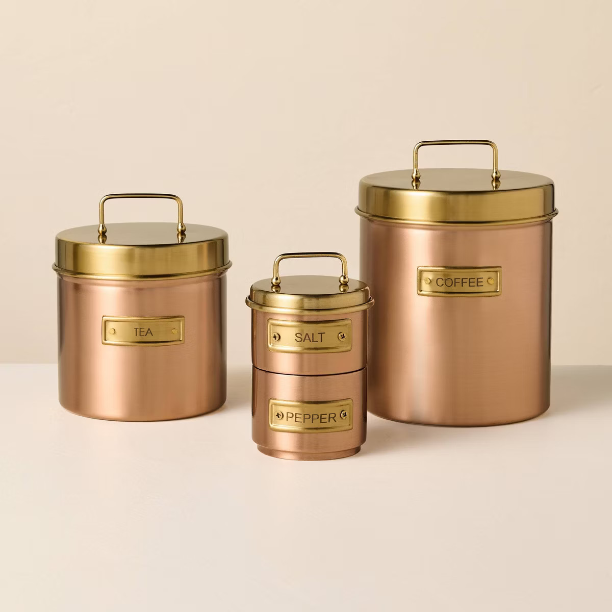 Salt and Pepper Holders Copper Finish - Hearth & Hand™ with Magnolia | Target