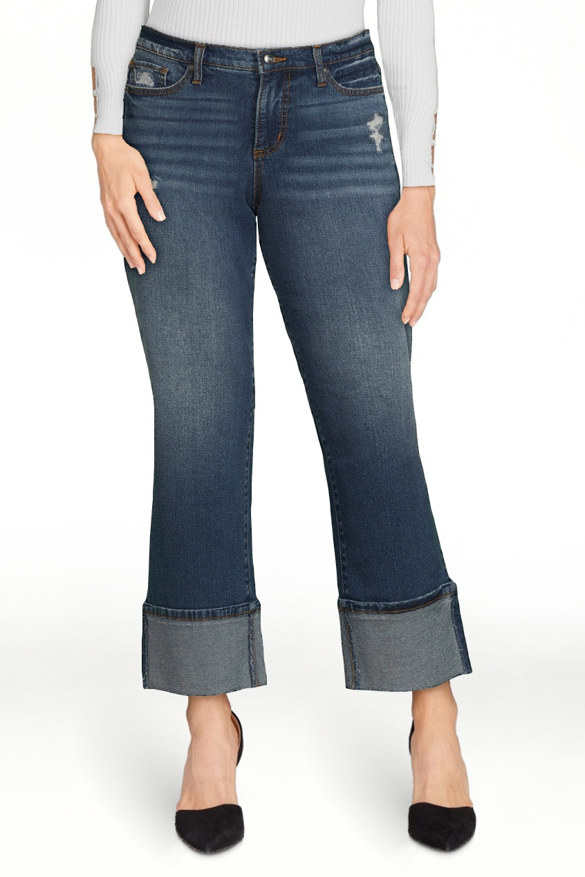 Scoop Women's and Women's Plus Benton Cuffed Ankle Jeans, 25", 27", and 29" Inseams, Sizes 0-26 | Walmart (US)