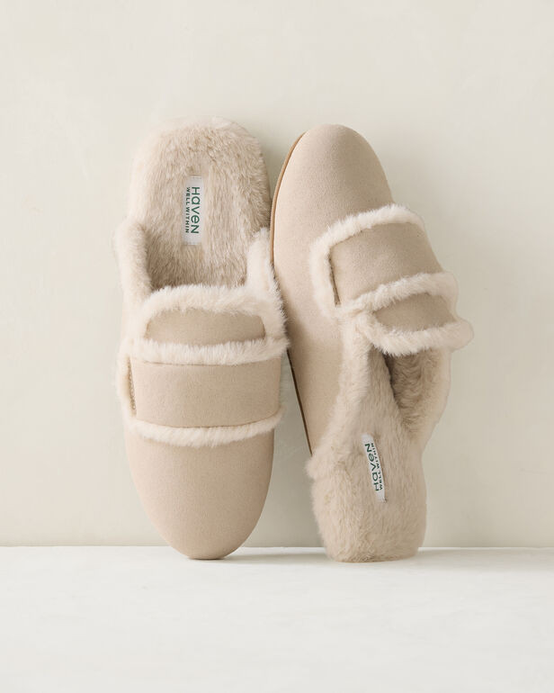 Faux Suede Slippers | Haven Well Within
