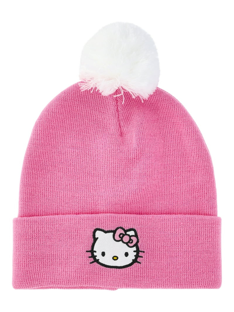 Hello Kitty Girls' Beanie Hat and Gloves Set, 2-Piece | Walmart (US)