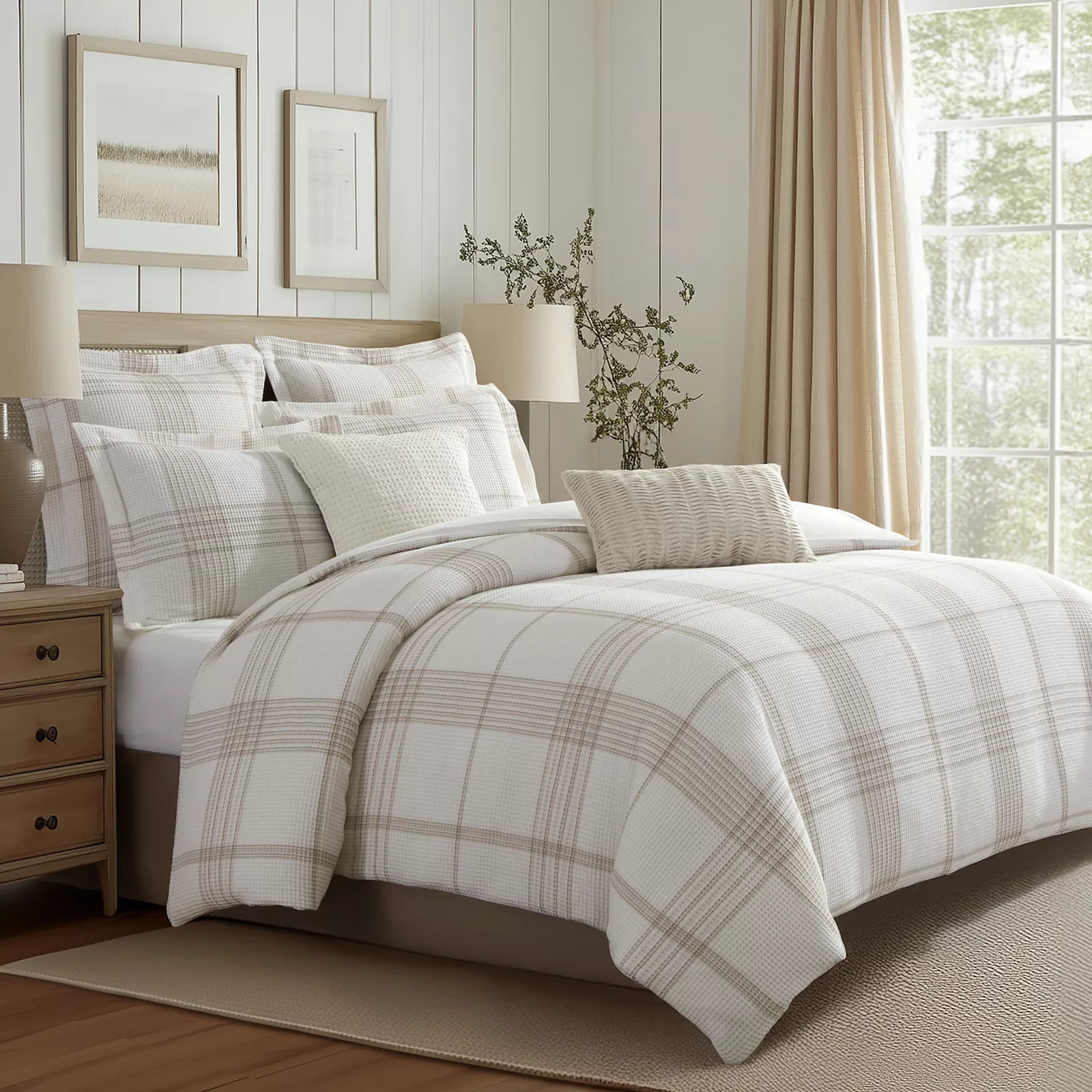 Levtex Home Windowpane Waffle Plaid Comforter | Kohl's