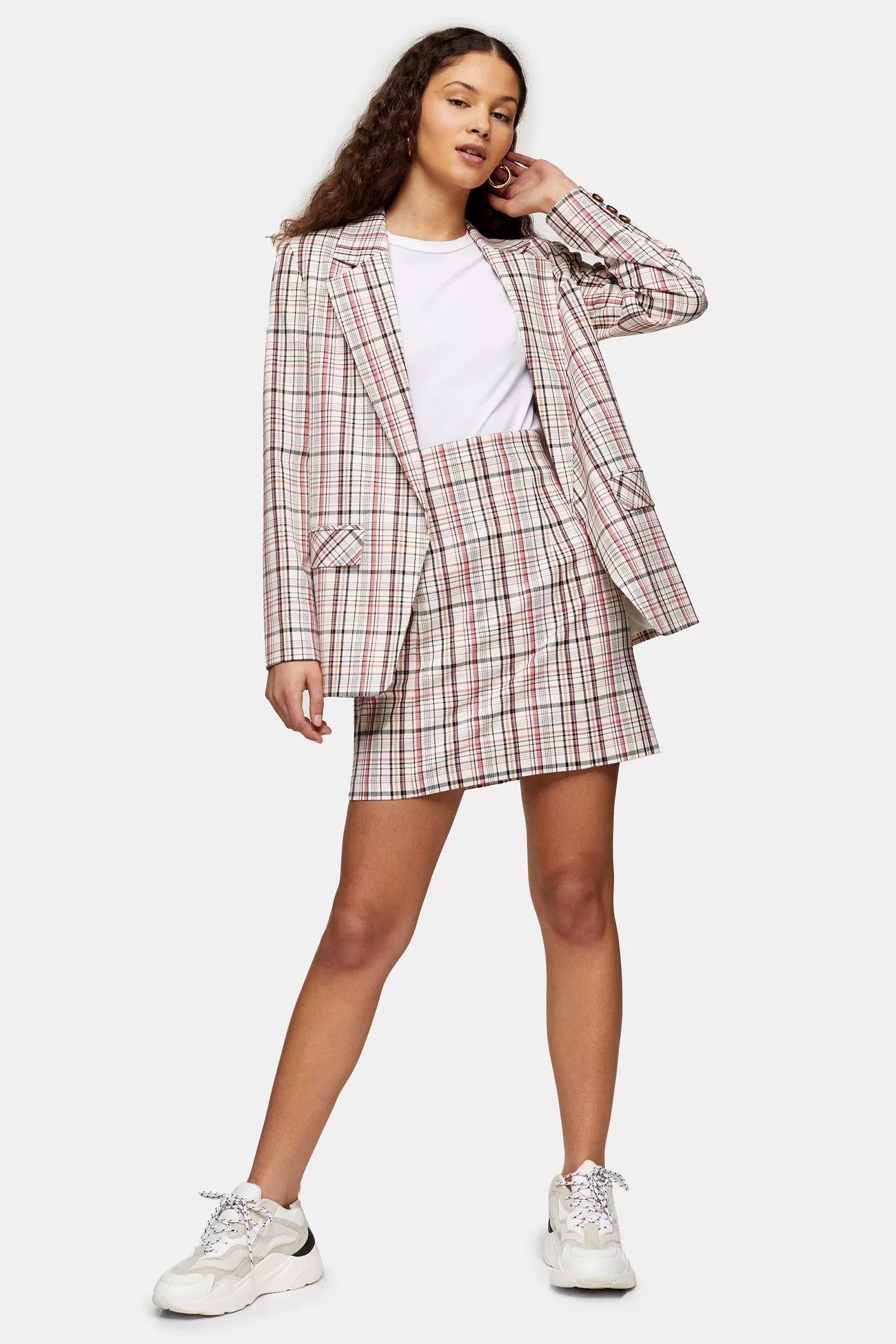 Check Mini Skirt | Topshop UK