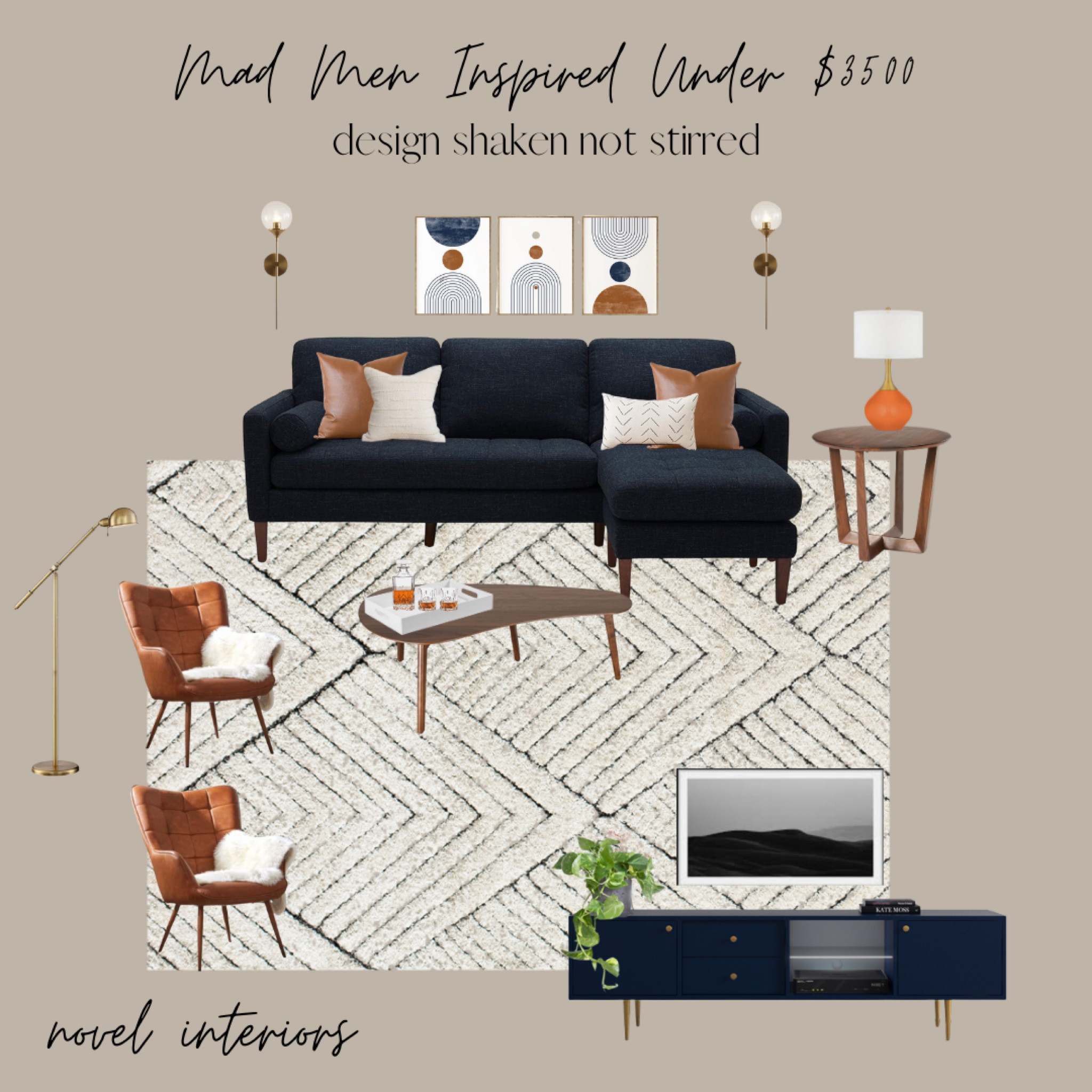 Mad Men living room. Design shaken, not stirred. Under $3500  


#LTKeurope #LTKfamily #LTKFind