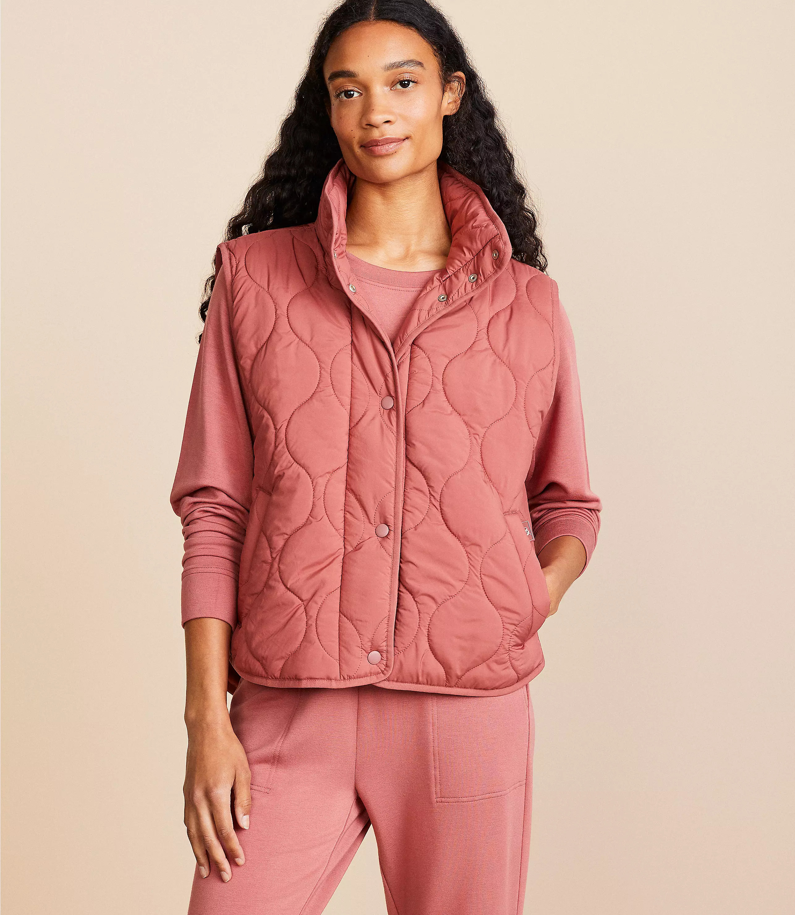 Lou & Grey Quilted Pocket Vest | LOFT