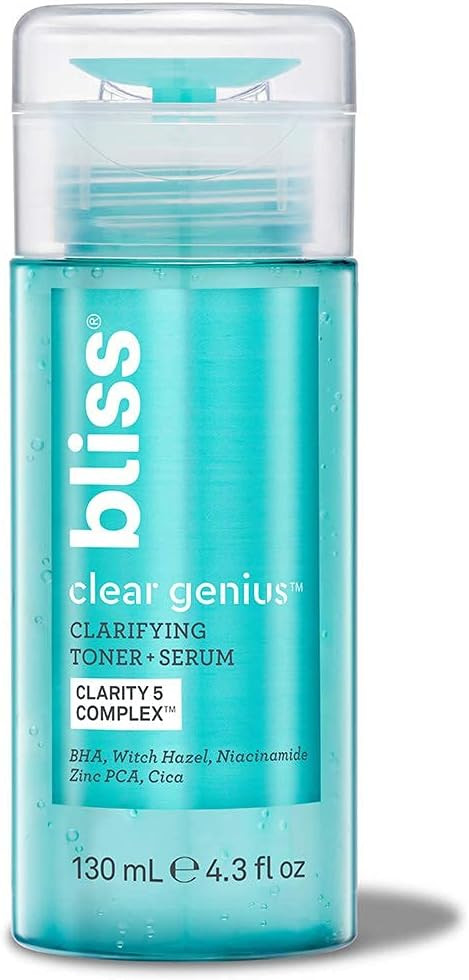 Bliss Clear Genius Clarifying Toner + Serum | Purifies Pores, Tones, Calms & Clears Skin | with S... | Amazon (US)
