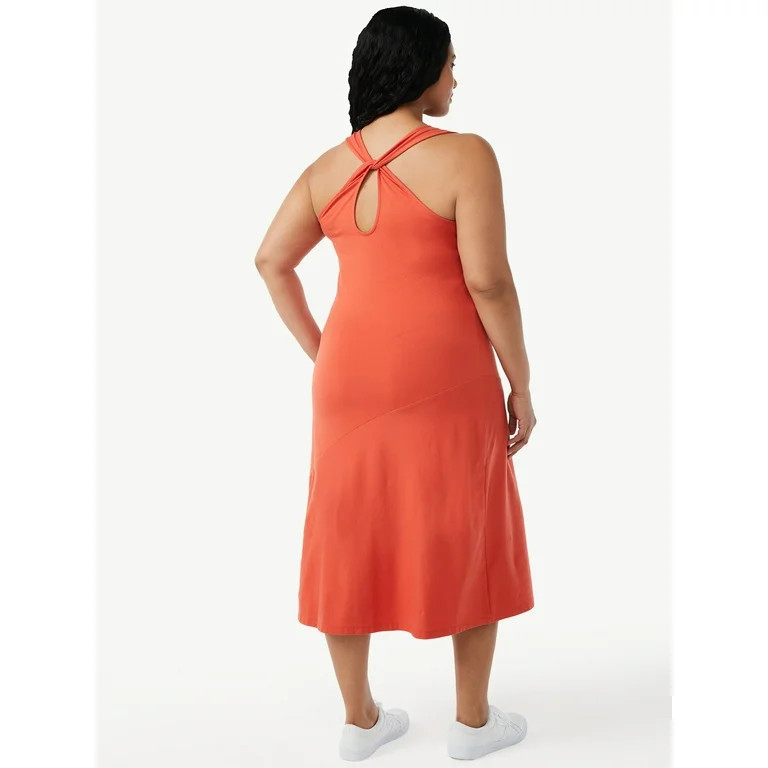 Free Assembly Women's Midi Tank Dress with Twist Back - Walmart.com | Walmart (US)