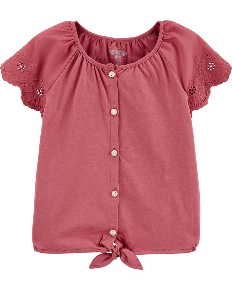 Eyelet Tie-Front Top | OshKosh B'gosh