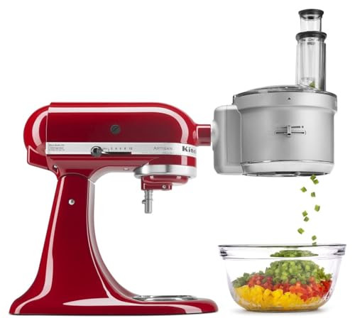 KitchenAid KSM2FPA Food Processor Attachment, Dicing Kit, Silver | Amazon (US)