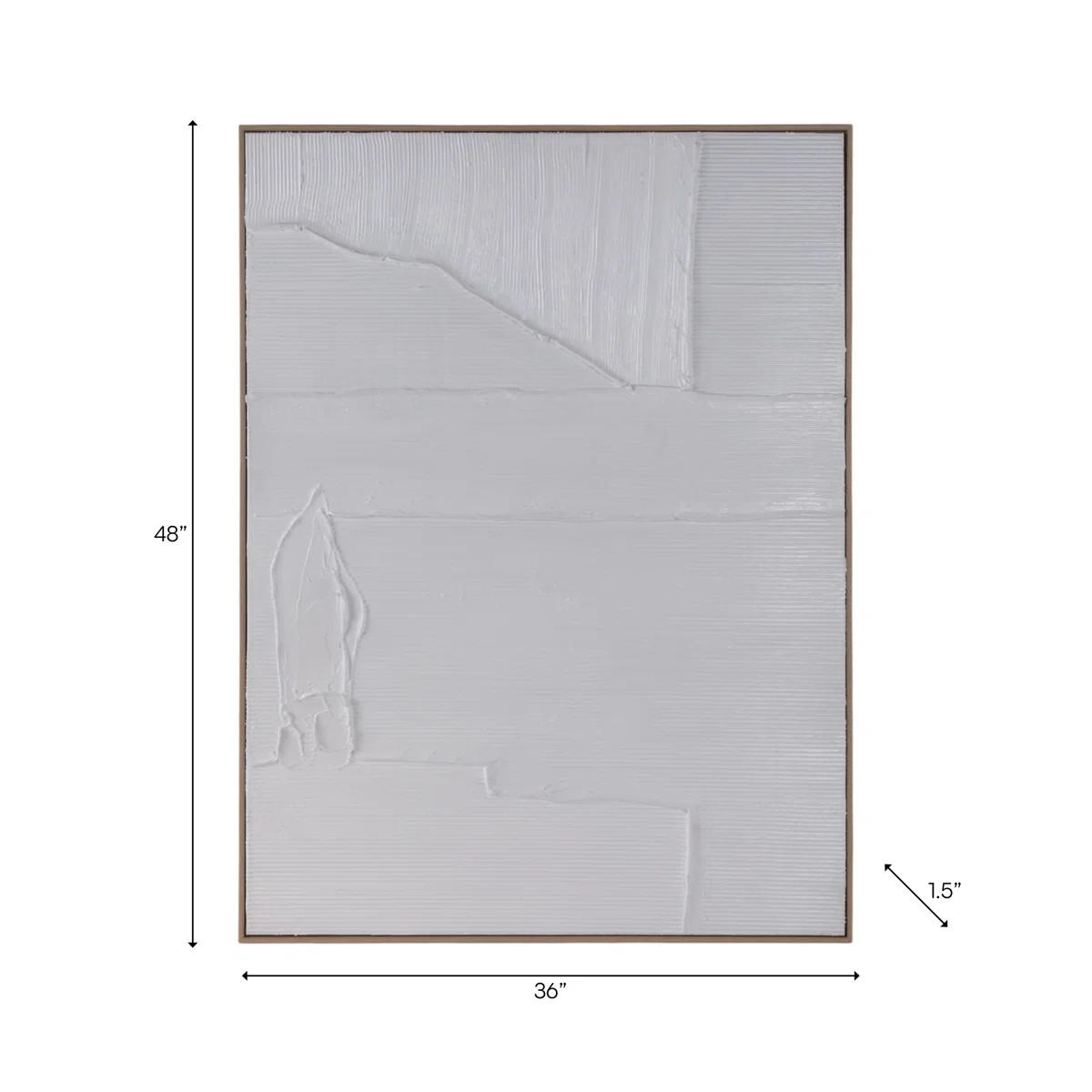 Decorative Textured Lines Wall Art For Home Decor - Abstract Canvas Art Perfect For Wall Decor Pa... | Wayfair North America