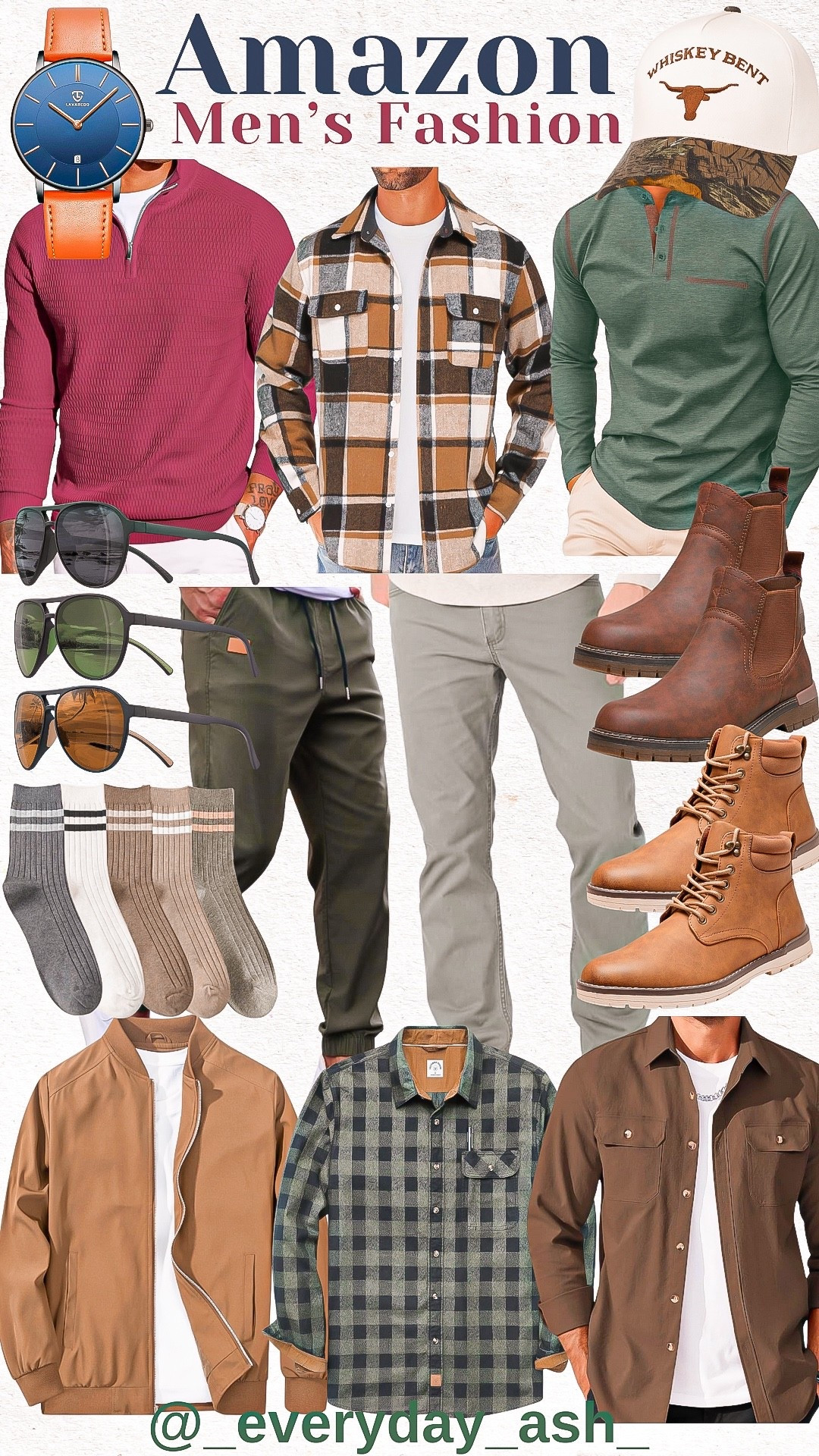 Amazon // MEN’S FASHION


Men’s Fashion, men’s sweater, men’s fall fashion, men’s jacket, men’s flannel, men’s pants, men’s boots, men’s sunglasses, men’s socks, Amazon fashion, gift for him

#LTKSeasonal #LTKGiftGuide #LTKMens