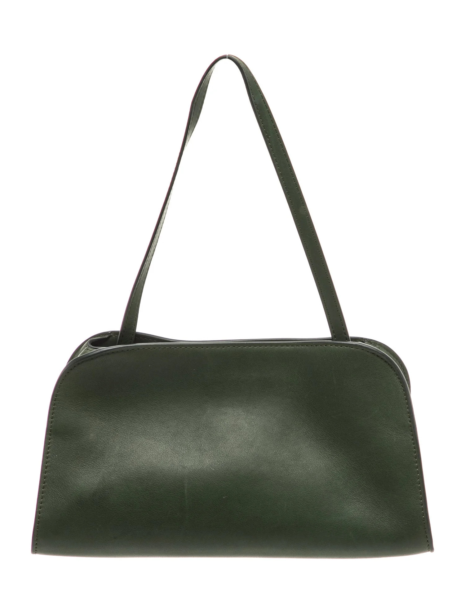 The Row Leather Peggy - Green Clutches, Handbags - THR204449 | The RealReal | The RealReal