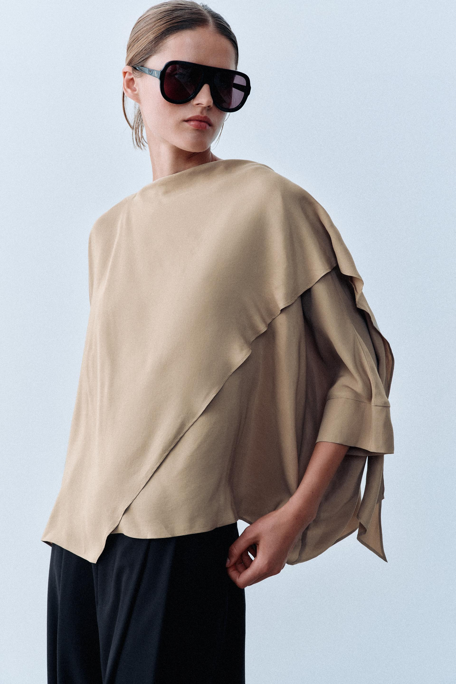 Zara - Belted Midi Shirtdress - Women - Chocolate - Women | Zara US
