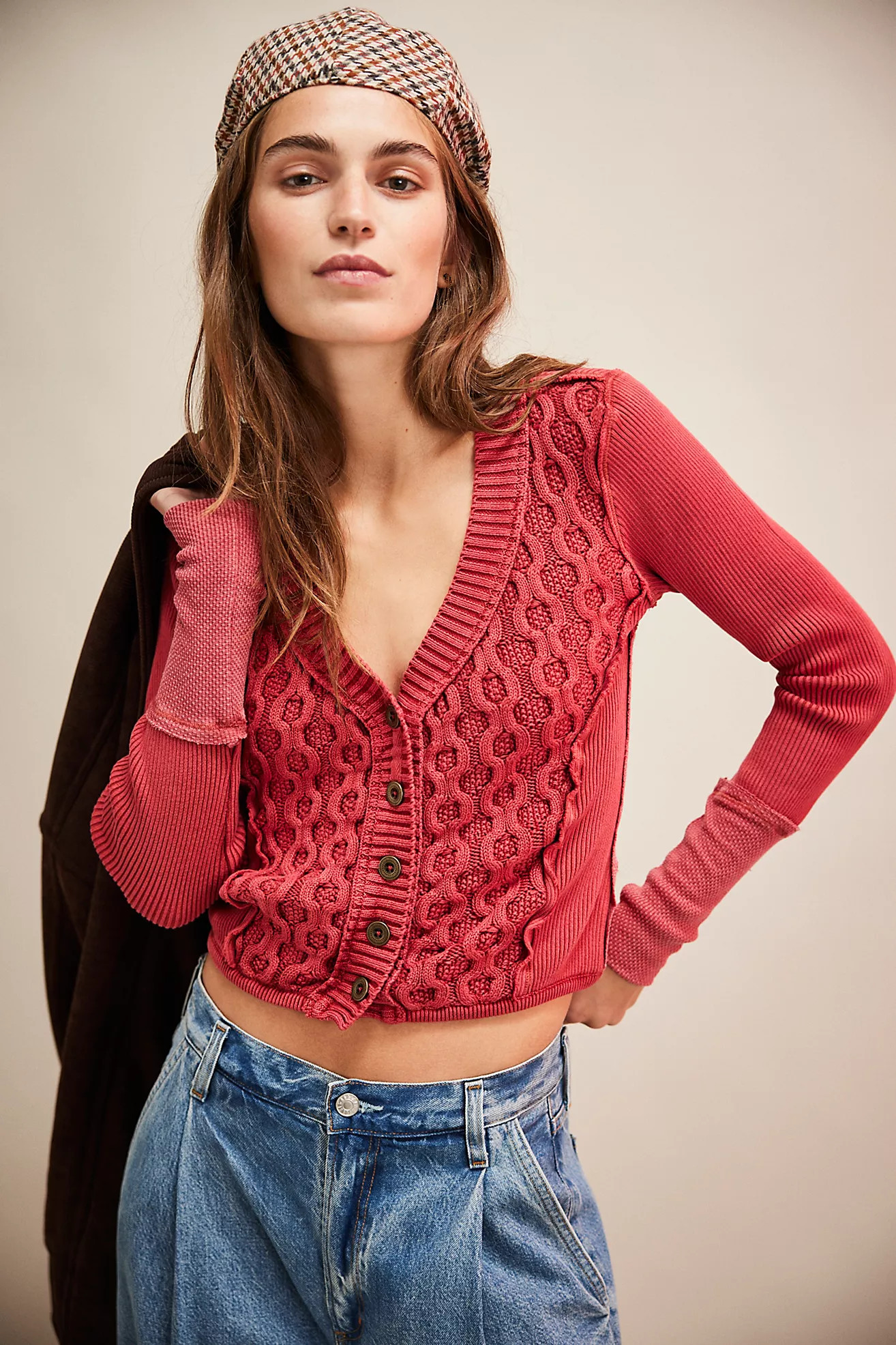 We The Free Snapshot Cable Cardi | Free People (Global - UK&FR Excluded)