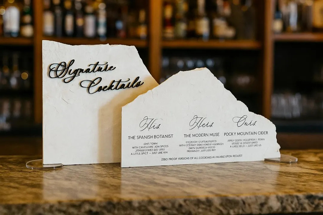 3D Marble Stone Bar Sign: Unique Wedding Drink Menu - Etsy | Etsy (Global)