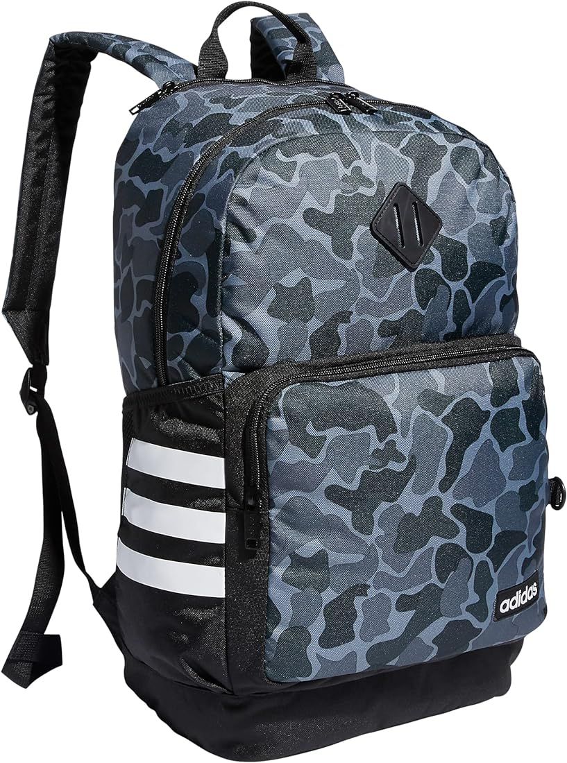 adidas Classic 3S 4 Backpack, Nomad Camo Grey/Black, One Size | Amazon (US)