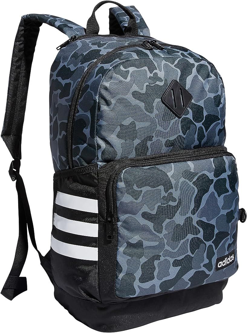 adidas Classic 3S 4 Backpack, Nomad Camo Grey/Black, One Size | Amazon (US)