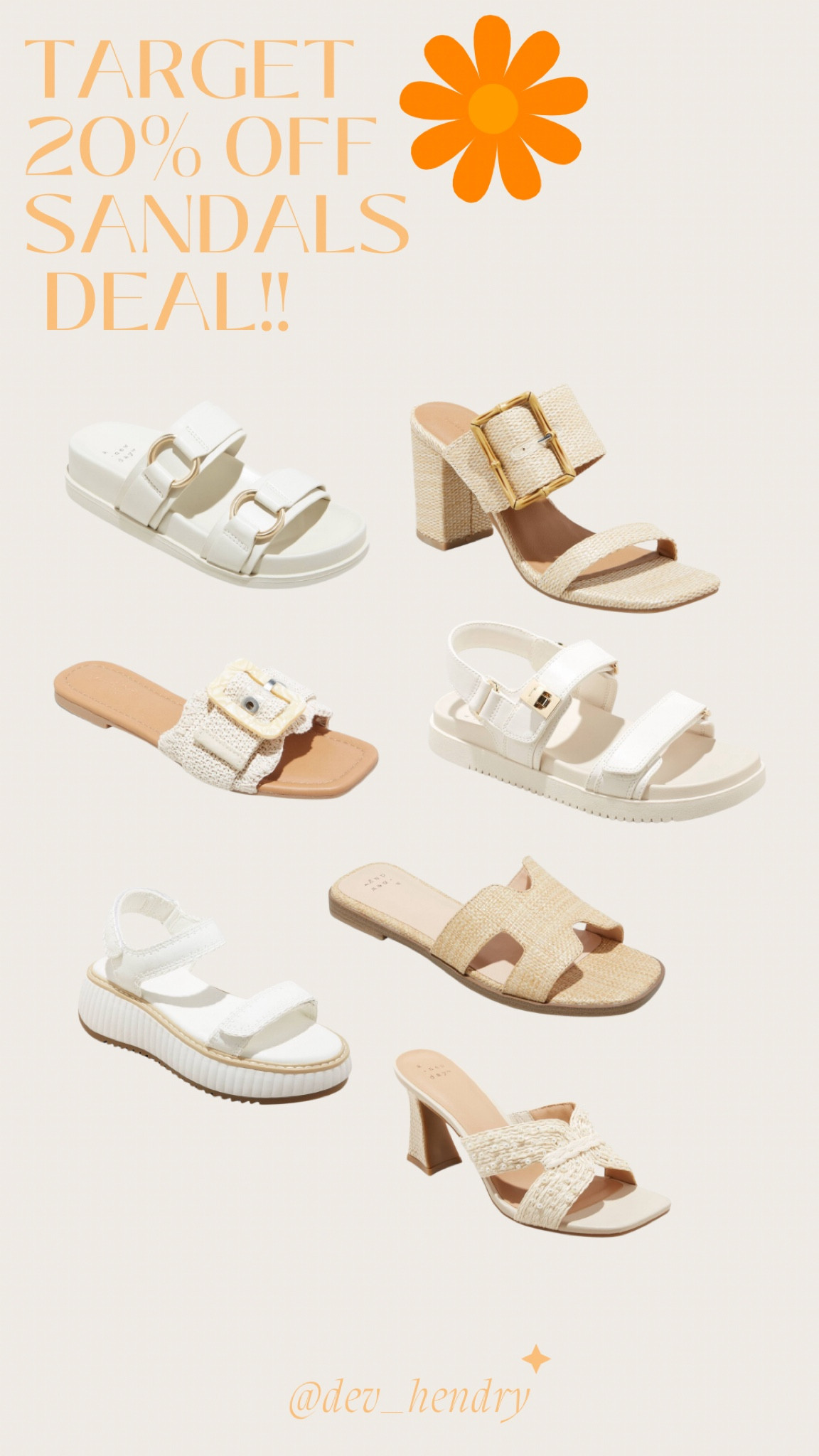 Target sandals sale going on NOW!! 🌼

#LTKSpringSale