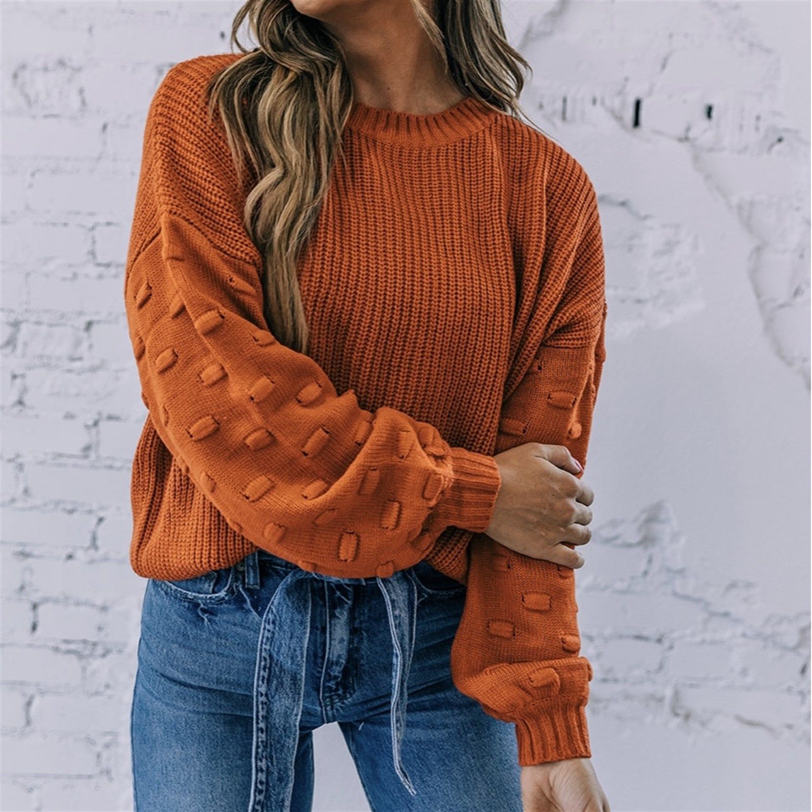 Chloe Bubble Sleeve Sweater | Jane