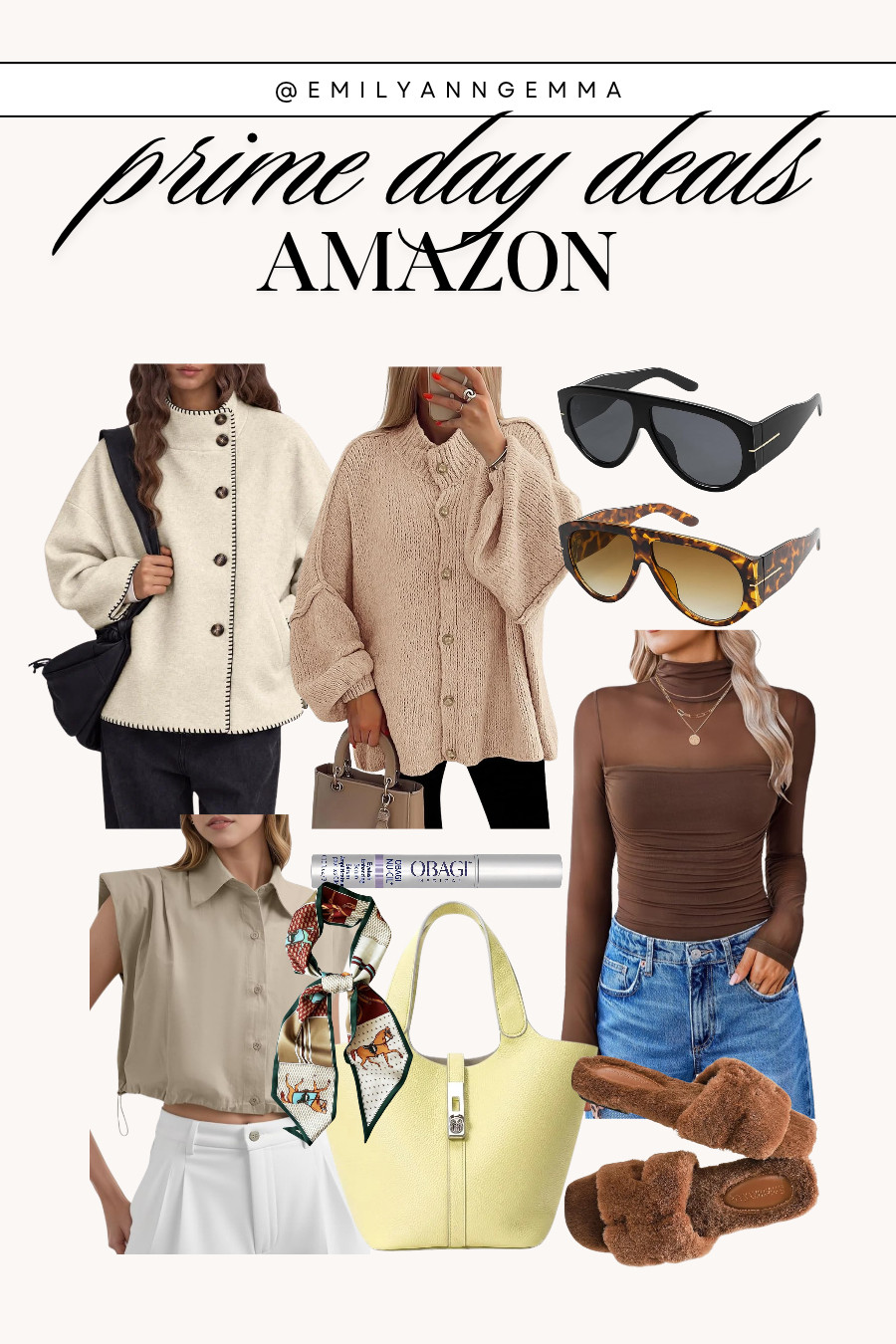 Amazon Prime Day Deals! Exclusive deals ends today 10/7✨🫶🏻 Happy shopping!! 

Amazon prime day deals, amazon fashion, amazon sale, fall outfits women, fall cardiagn, fall jackets women, trendy sunglasses, eyelash serum, emily ann gemma