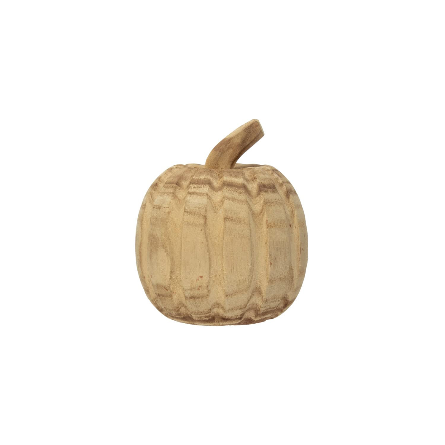 Creative Co-Op Hand-Carved Paulownia Wood Pumpkin | Amazon (US)