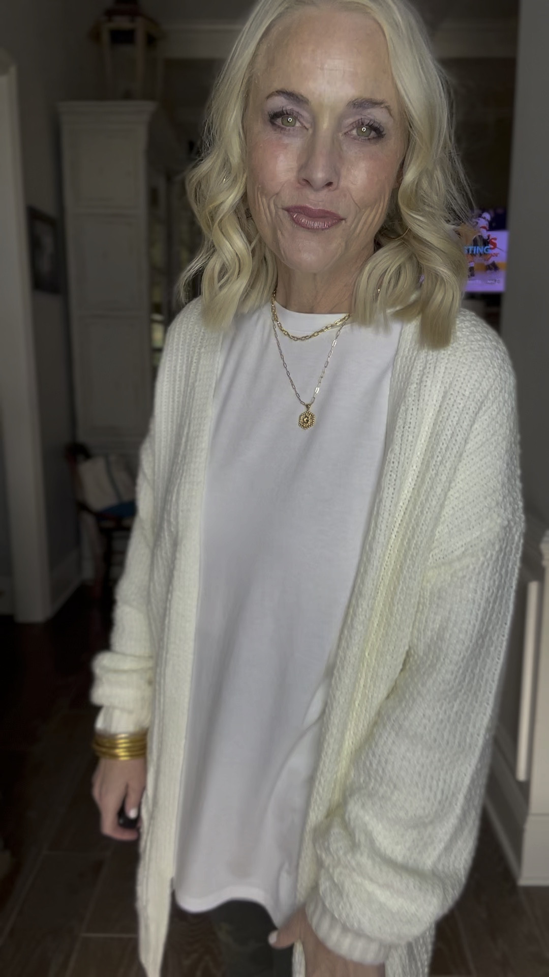 When it’s 48 degrees outside but gonna quickly warm up to 60 degrees, what in the world do you wear?

And add to that the fact that I was running super late for my appointments, I literally just grabbed what I had in front of me. And voila, today’s OOTD was born. And then I found out that most of it is on sale???? Yes please. 

Everything is from Amazon except my camo leggings from Spanx. Y’all I’ve had these for over two years and love them so much. They are a size large because that was what I was buying then, so they now have just the right amount of compression while still feeling super comfy. And the black camo ones, which I also have, are on final sale for 50% off! 🤯 

The cardigan comes in a slew of colors, and I’m grabbing another color or two while it’s on sale. It’s soft and very cozy. The long sleeve white tee is also super old but an Amazon staple. I’m in an XL because that’s the size I was when I bought it a few years back.  But the oversized fit works today. Finishing the outfit off is my everyday jewelry (also on sale) and my Nike 
court legacy sneakers. 

#LTKCyberWeek #LTKover40 #LTKsalealert