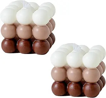 Bubble Cube Candle 2-Pack | Scented Soy Wax Home Decor | Gift for Women,Kids Gift Basket Stuffer ... | Amazon (US)