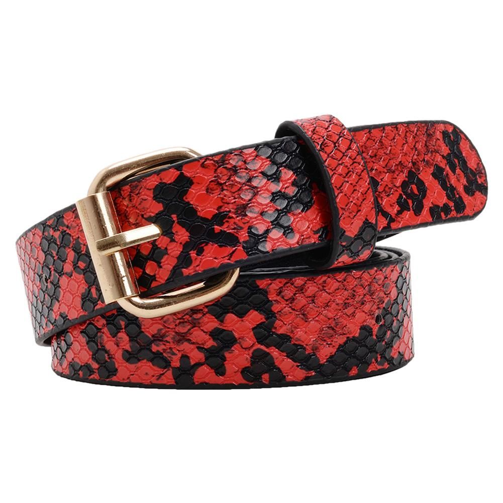 AktudyAktudy Snake Print Leather Square Waistband Women Pants Dress Waist Belts (Red)Average Rati... | Walmart (US)