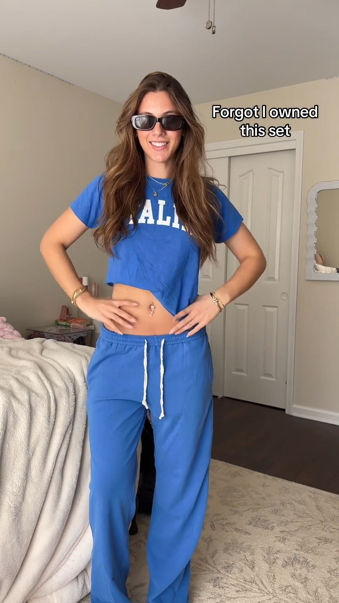 Electric blue matching set for spring! 
#springoutfits 

#LTKTall #LTKootd #LTKSeasonal