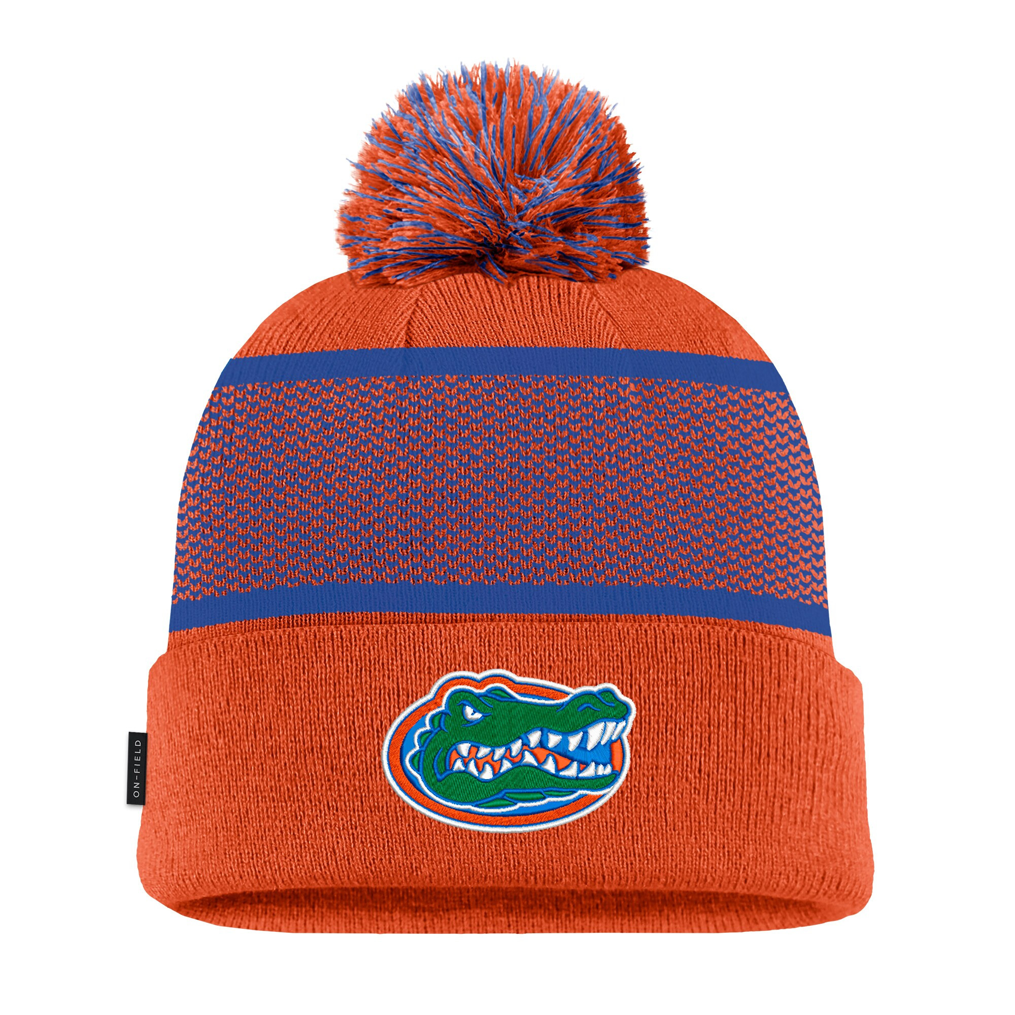 Florida Gators Nike Youth 2024 Sideline Peak Cuffed Knit Hat with Pom - Orange | Fanatics