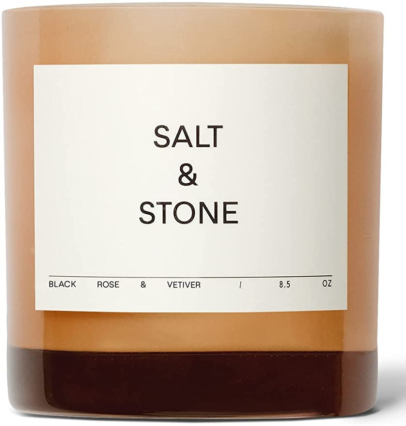 SALT & STONE - Black Rose & Vetiver Scented Candle. Made with Natural Coconut and Soy Blend Wax. ... | Amazon (US)