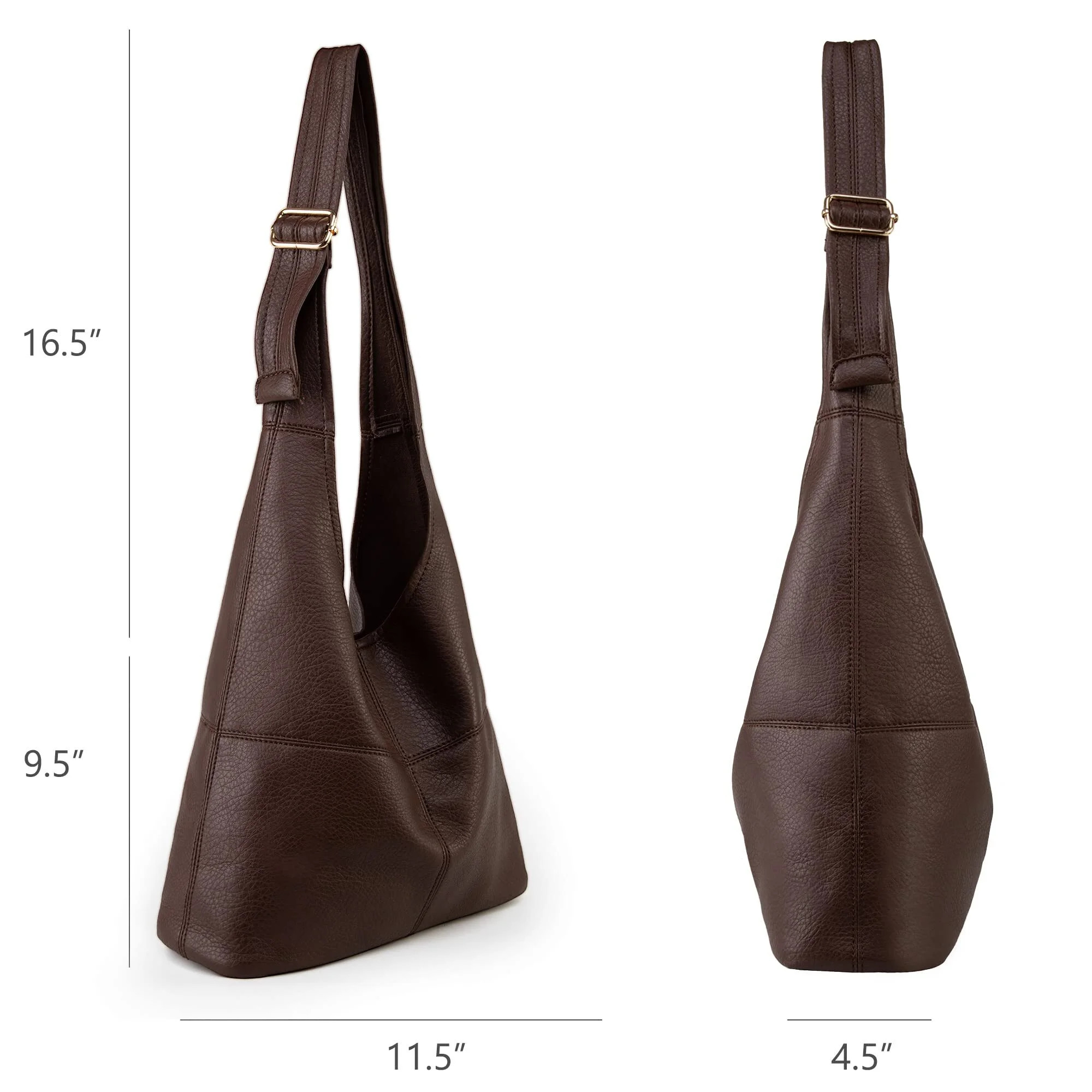 Montana West Hobo Bags Purse for Women Ultra Soft Foldable Shoulder Slouchy Handbags with Cosmeti... | Walmart (US)