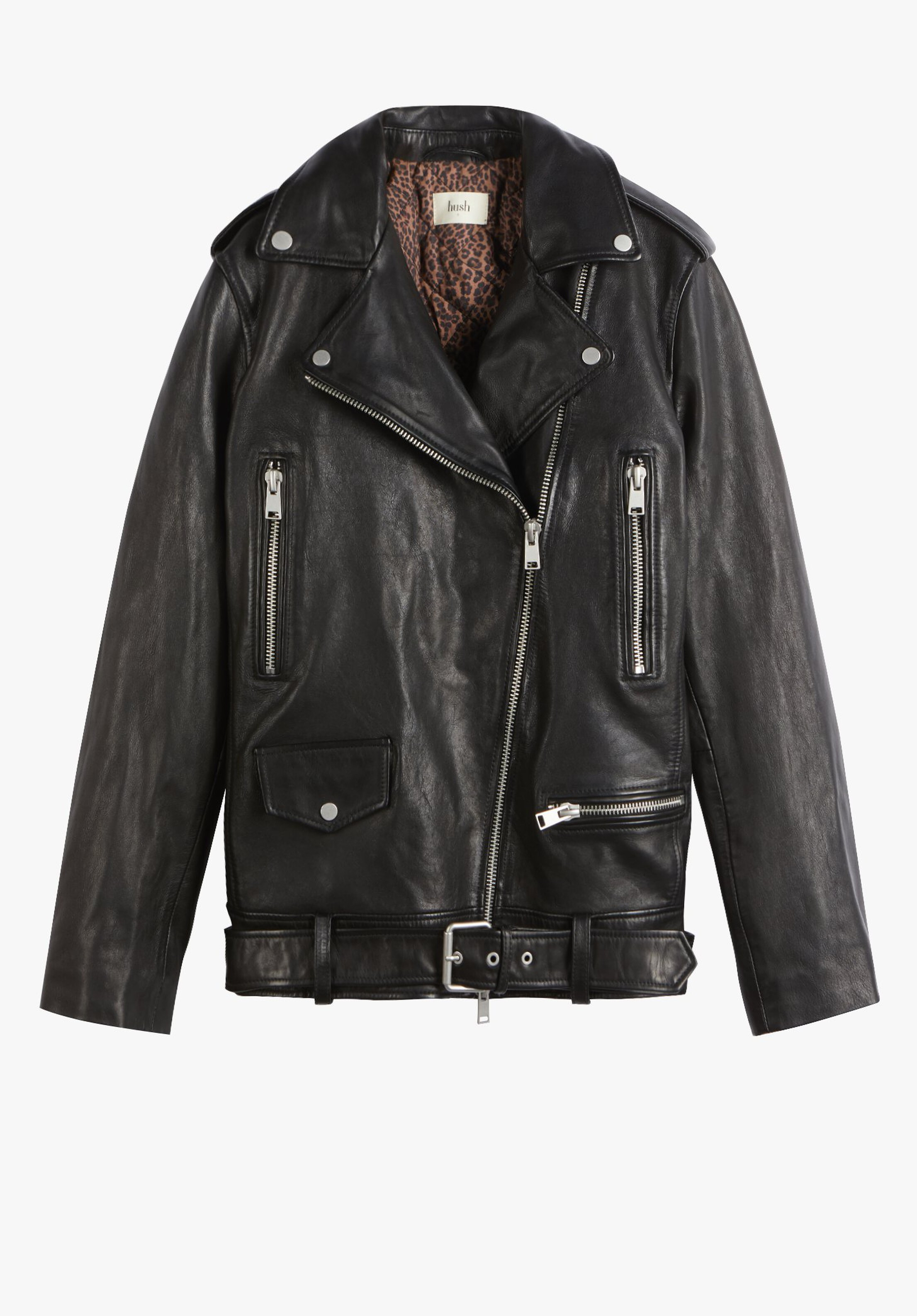Oversized Leather Jacket | Hush UK