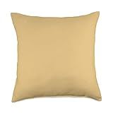 Vine Mercantile Simple Chic Solid Color Light Mustard Yellow Throw Pillow, 18x18, Multicolor | Amazon (US)