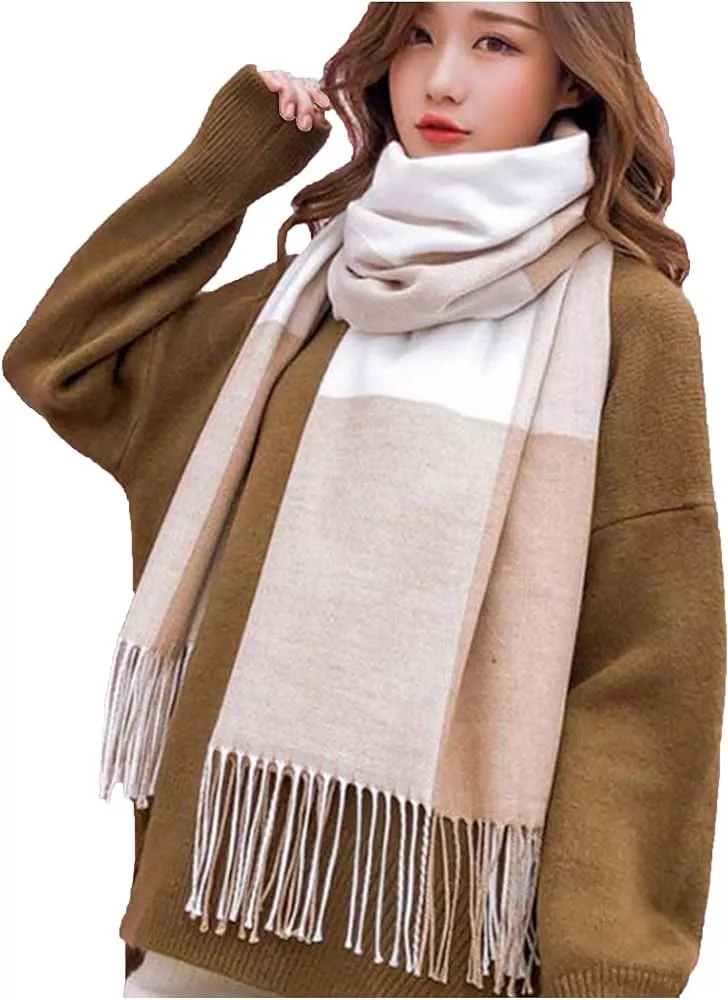 Wander Agio Womens Warm Long Shawl Winter Wrap Large Knit Scarf - New