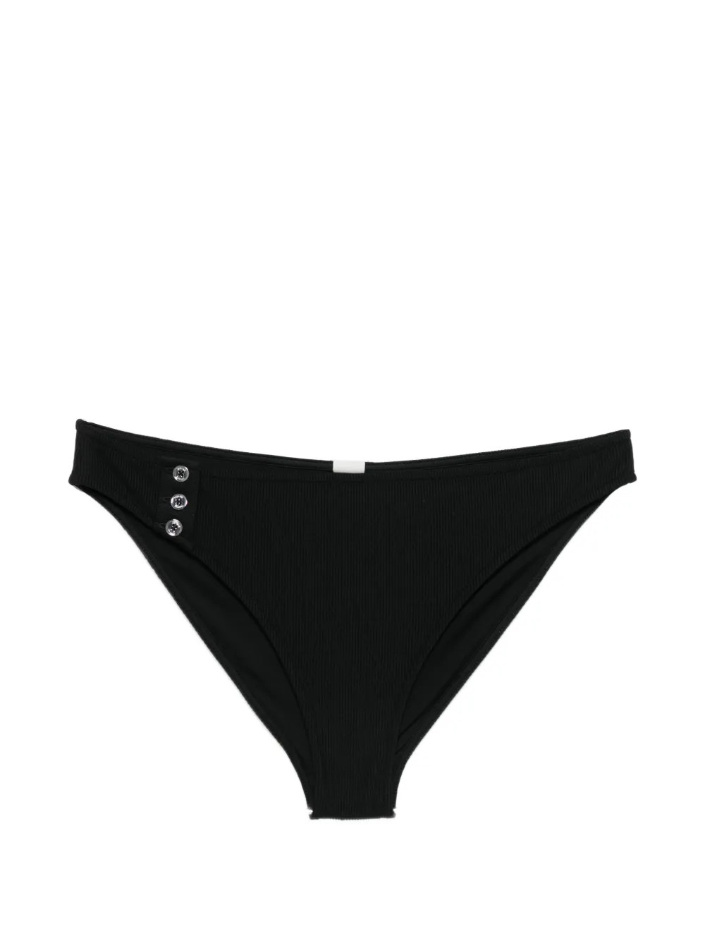 TOTEME Ribbed Button Bikini Bottom | Black | FARFETCH | Farfetch Global