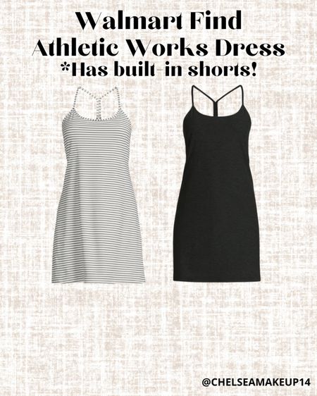 Walmart Find // Athletic Works Dress // Has built-in shorts 