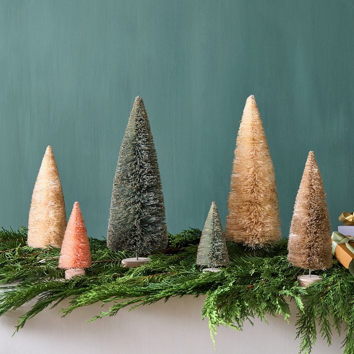 Pure Bottlebrush Trees (Set of 6) | West Elm (US)