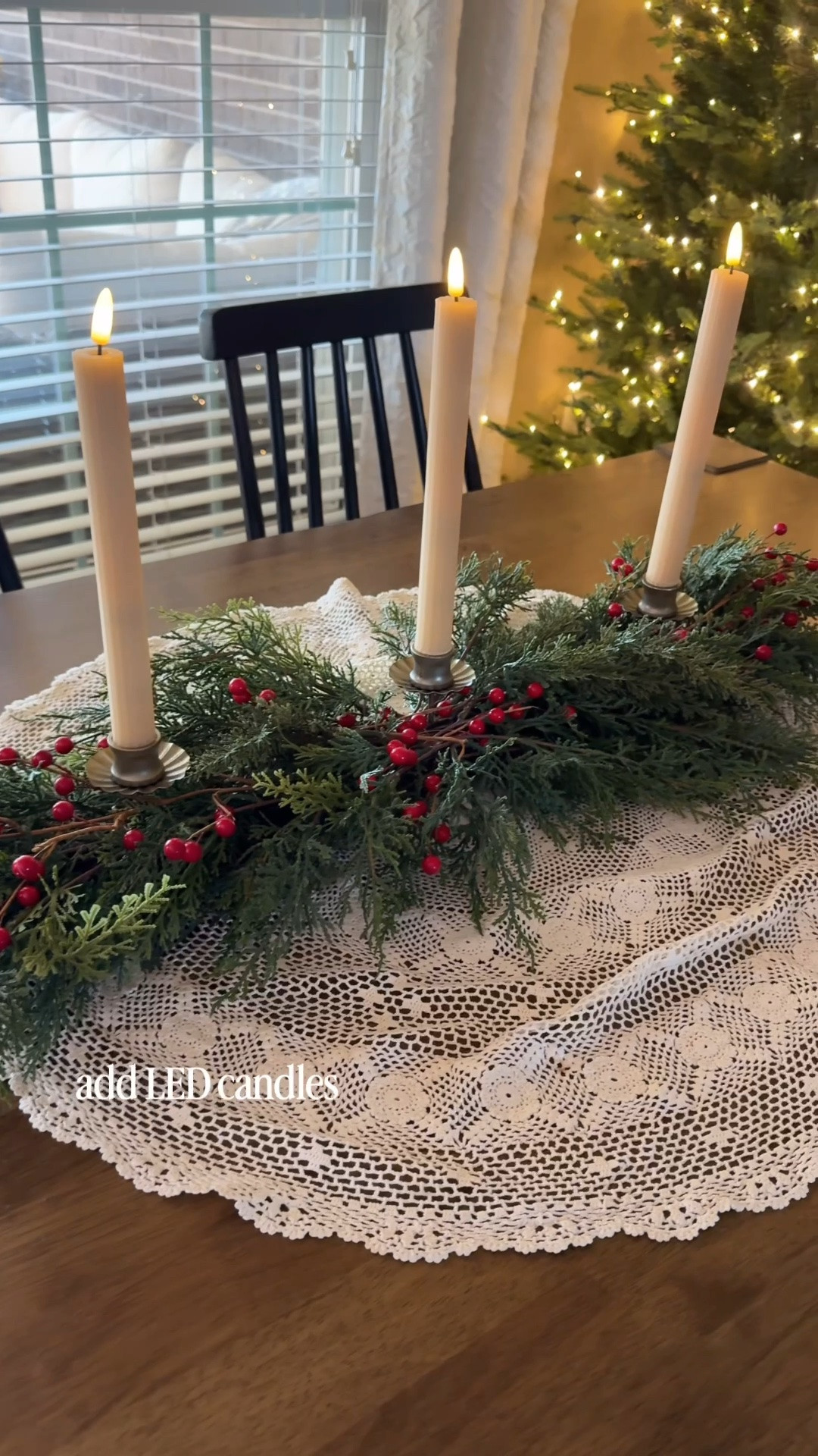 The best Christmas find at Target! I was so happy to see Hearth & Hand came back out with this one. I added some LED candles and berry stems to mine.

#LTKSeasonal #LTKHome