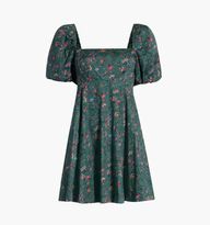 The Matilda Mini Dress - Bottle Green Fleur Chintz | Hill House Home