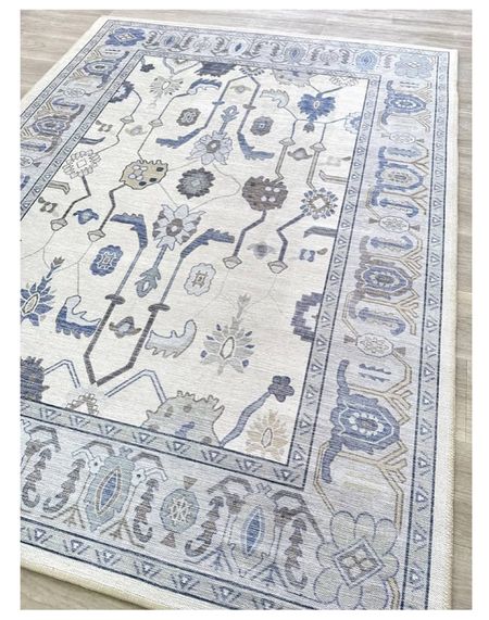 Designer look for less oushak style rug on a budget Amazon rugs 

#LTKhome #LTKMostLoved #LTKsalealert