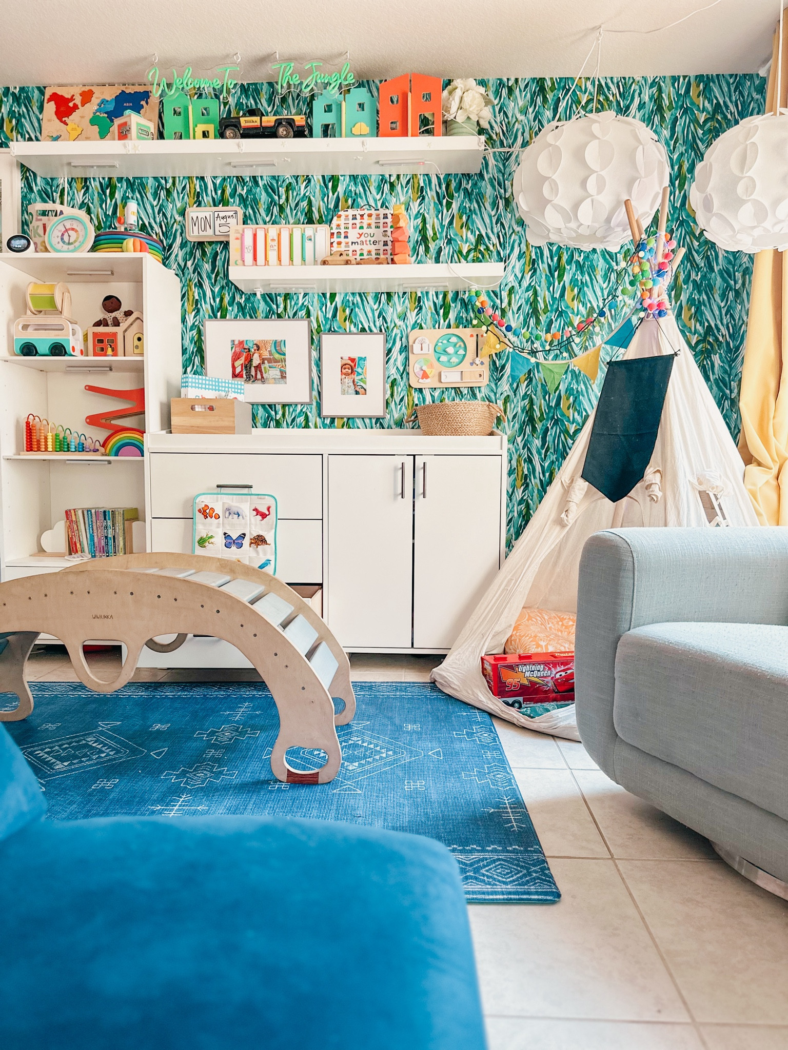 Colorful playrooms make me happy! 
🟥🟧🟨🟩🟦🟪⬛️

#LTKHome #LTKKids #LTKBacktoSchool