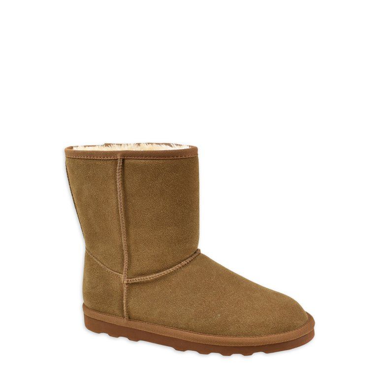 Time and Tru Women's Genuine Suede Boot - Walmart.com | Walmart (US)