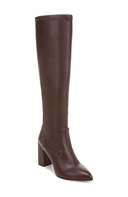 Franco Sarto Katherine Knee High Boot in Dark Brown at Nordstrom, Size 7.5 Regular Calf | Nordstrom