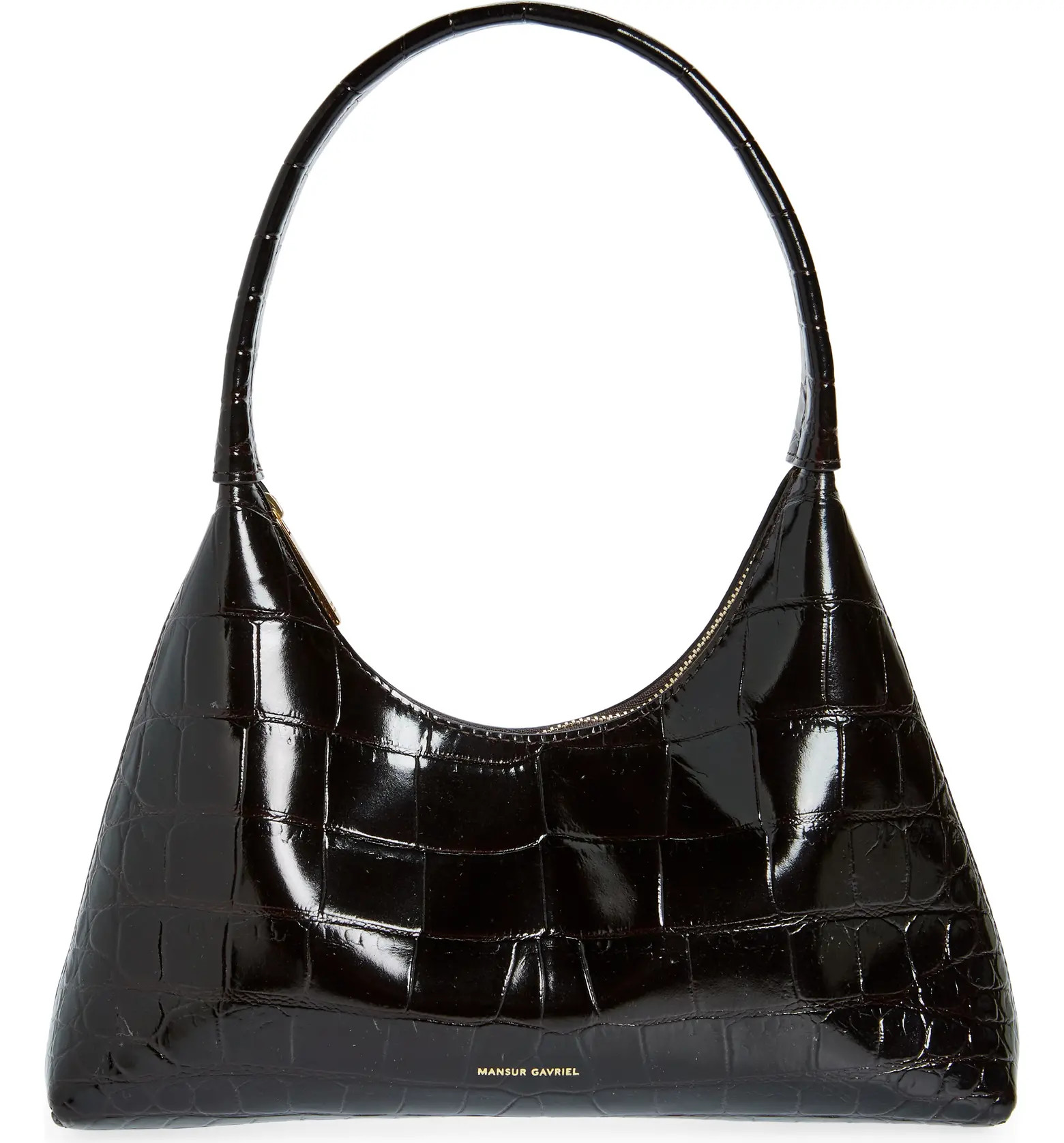 Mini Candy Croc Embossed Faux Patent Leather Hobo Bag | Nordstrom
