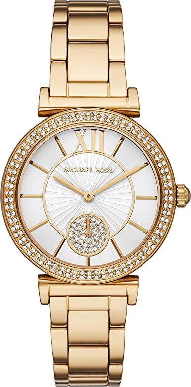 Amazon.com: Michael Kors Women's Abbey Quartz Watch with Stainless Steel Strap, Gold, 16 (Model: ... | Amazon (US)