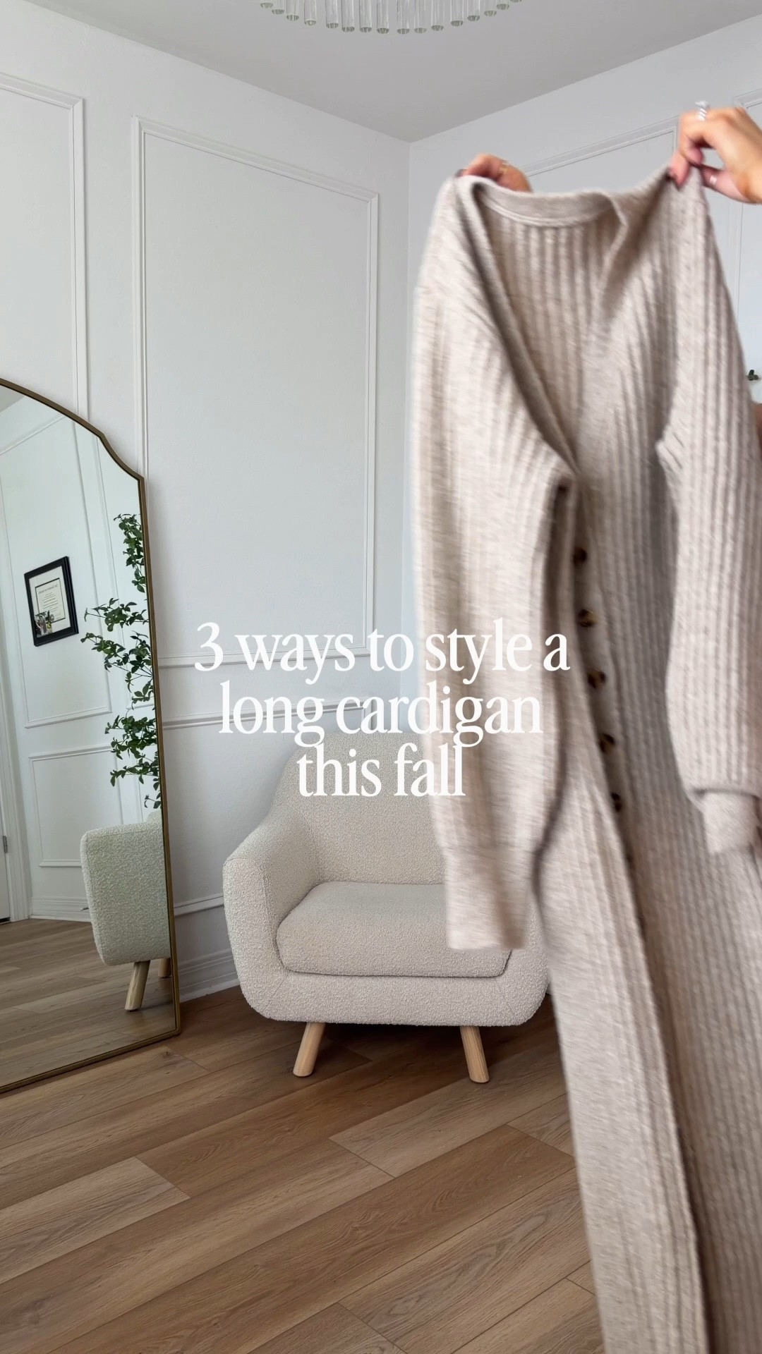 Styling a long cardigan 3 ways this fall!