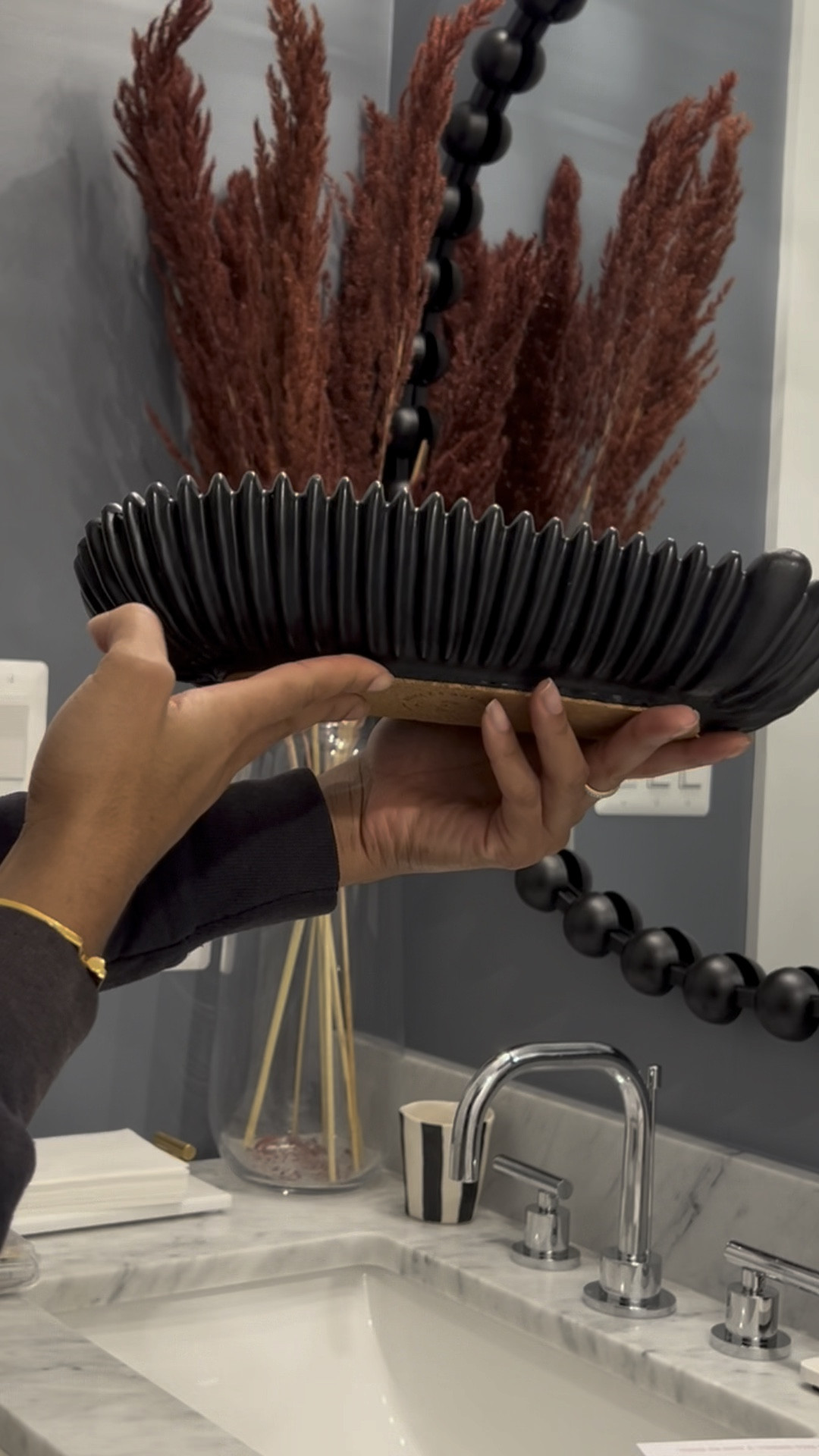 this handmade bowl was just what i needed to match the mirror

#LTKHome