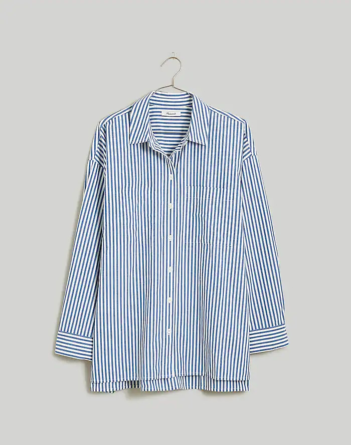 The Signature Poplin Oversized Shirt | Madewell