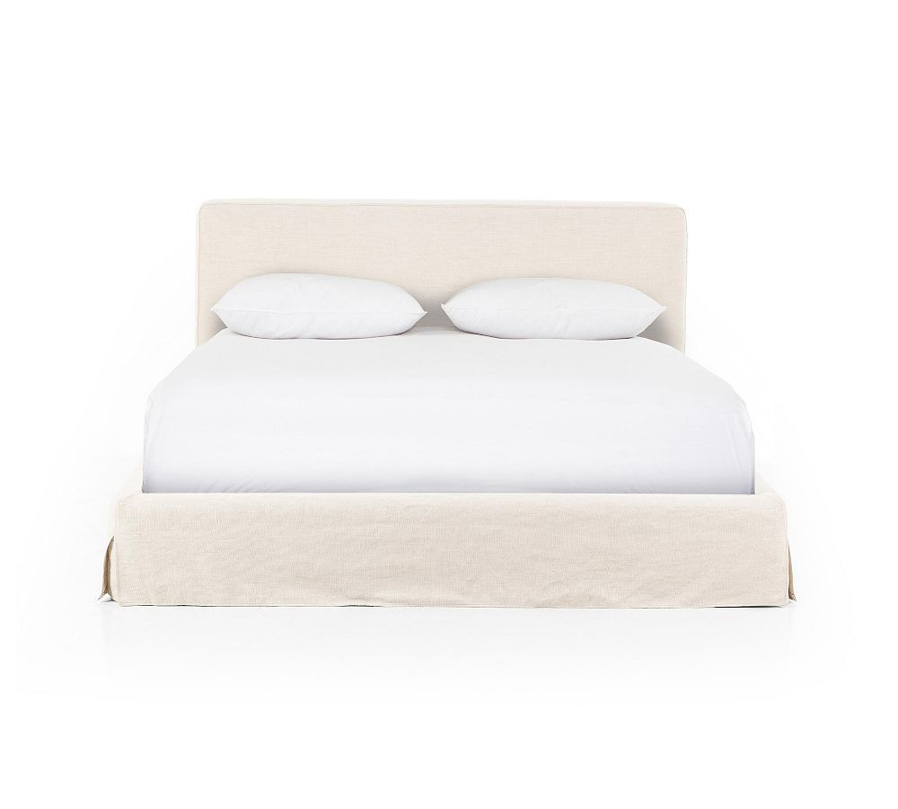 Andrea Slipcovered Platform Bed | Pottery Barn (US)