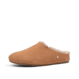 Monch Camel Leather Slippers | Styletread (AU)